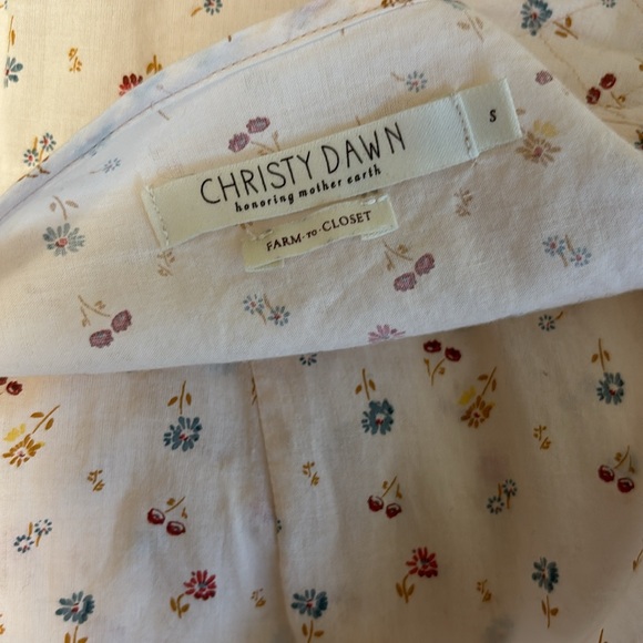 Christy Dawn The Augusta Dress Carnelian Aster Garden wrap floral cotton maxi - Picture 13 of 16